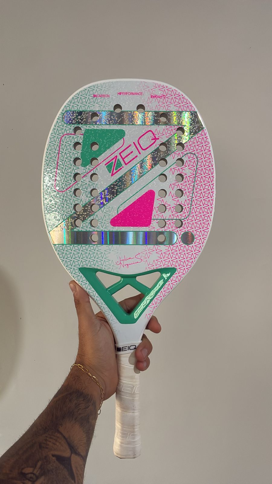 Raquete Advanced White - Julia Nogueira 2025 - Zeiq (USADA)